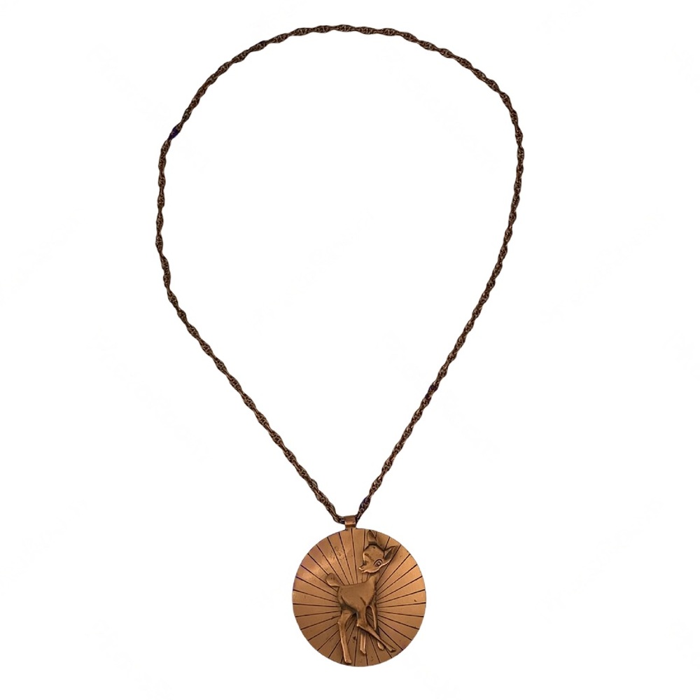 Solid Copper Fawn Necklace